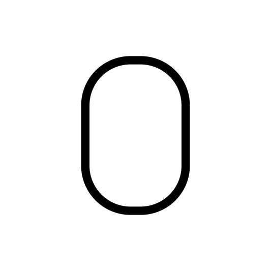 Alphabet of Light - Number 0 Wall Lamp by Artemide