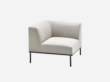 ESCALAS - Corner fabric armchair with armrests by Inclass