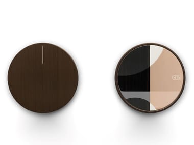 ORIGINI - 2 hole metal shower mixer with individual rosettes by Gessi