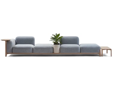SABOT - Sectional 4 seater fabric sofa by Prostoria