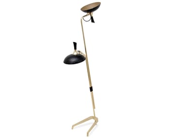ABBEY - Aluminium and brass floor lamp by Delightfull