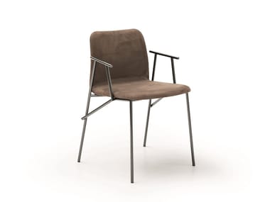 ALUNNA - Upholstered Eco-leather chair by Pianca