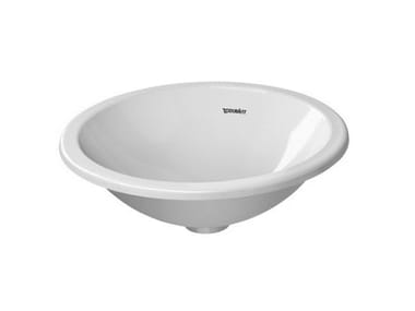 ARCHITEC - Inset round ceramic washbasin by Duravit