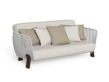 ARGO-WOOD - 2 seater fabric garden sofa by Talenti