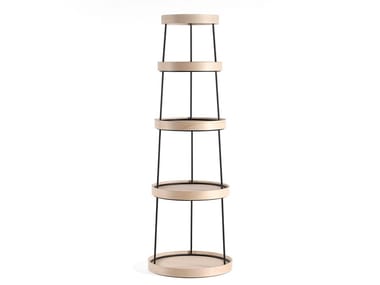 BABEL - Open freestanding swivel bookcase by Dante - Goods And Bads