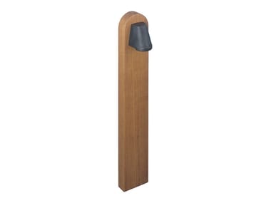 BEAMY - Teak bollard light by Royal Botania