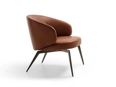 BICE - Upholstered easy chair with armrests by Lema
