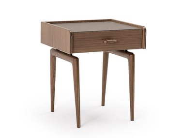 BLUES - Wooden bedside table by Turri
