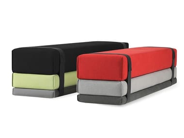 BAVUL - Fabric bench with removable cover by Prostoria