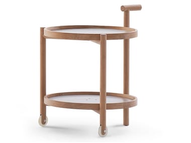 CADDY - Stainless steel and wood garden trolley by RODA