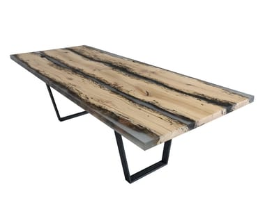 CHIMENTI FROSTED - Rectangular dining table by alcarol