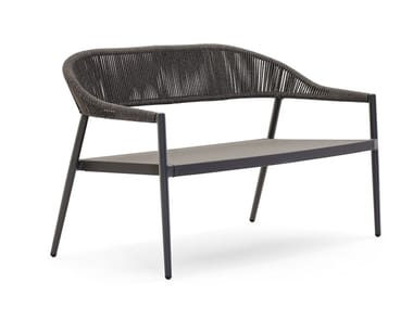 CLEVER - 2 seater powder coated aluminium garden sofa by Varaschin