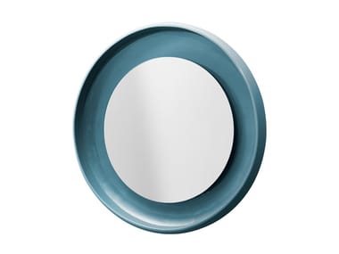 COQUE - Round framed wall-mounted mirror by Miniforms