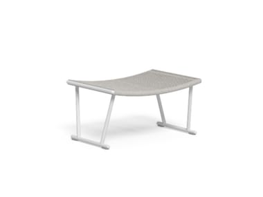 CORAL - Rectangular rope garden footstool by Talenti