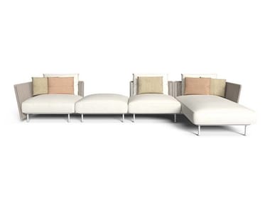 CORAL - Sectional fabric garden sofa by Talenti