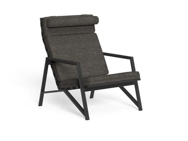 COTTAGE - Garden armchair with removable cover with armrests by Talenti