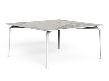 CRUISE ALU - Square porcelain stoneware garden table by Talenti