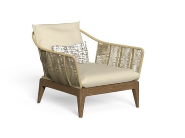 CRUISE TEAK - Armchair with armrests by Talenti