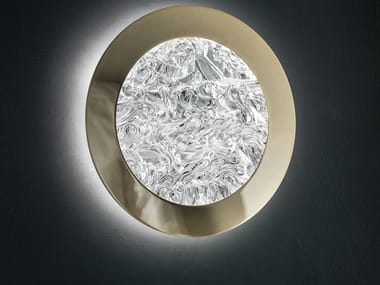 DEDALO - LED glass wall lamp with metal frame by Italamp