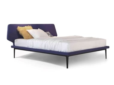 DREAM VIEW - Double bed with upholstered headboard by Lema