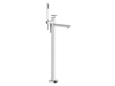 ELEGANZA BATH - Floor standing metal bathtub mixer with hand shower by Gessi