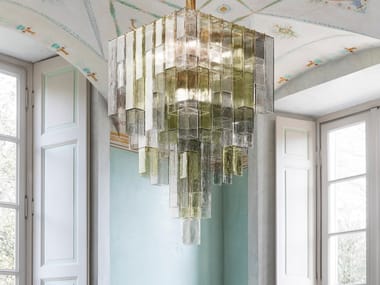 EMPIRE - Venetian crystal pendant lamp by Barovier&Toso