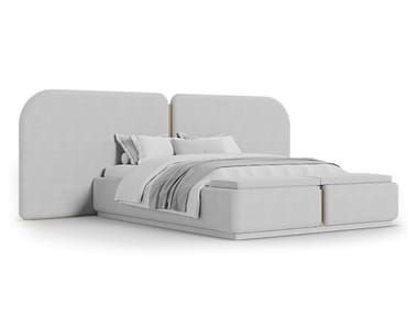 ISADORA II - Double bed with upholstered headboard by Essential Home