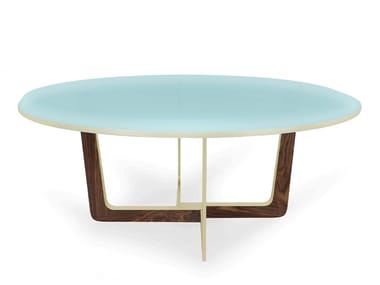 MAXIME - Wood and glass living room table by Essential Home