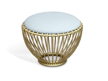 NEPENTHA - Round metal pouf by Essential Home