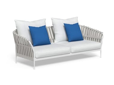 FRAME - 2 seater fabric garden sofa with removable cover by Talenti