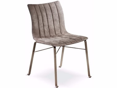 GINEVRA - Upholstered Eco-leather chair by Cantori