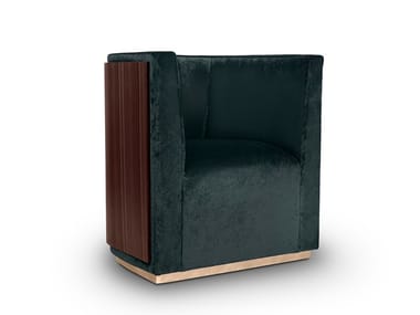 GRACE - Fabric armchair with armrests by Essential Home