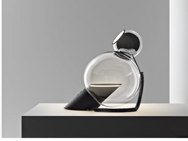 GRAVITA - Adjustable glass table lamp by Stilnovo