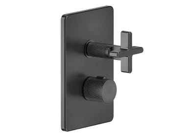 INCISO + - Thermostatic chromed brass shower mixer by Gessi