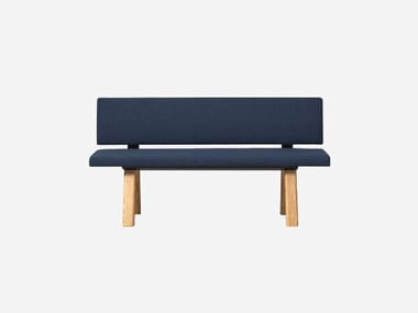 PLANIA BENCH - Modular fabric bench seating with back by Inclass