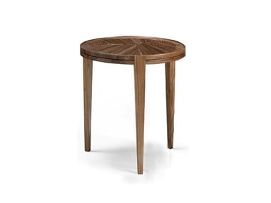 LEONARDO L1030N - Round walnut coffee table by Arte Brotto