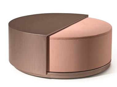 LEONARDO S98 - Upholtered swivel pouf by Arte Brotto
