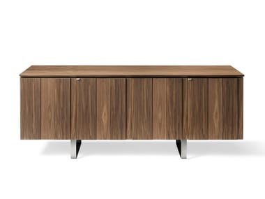 LEONARDO L413N - Walnut sideboard with doors by Arte Brotto