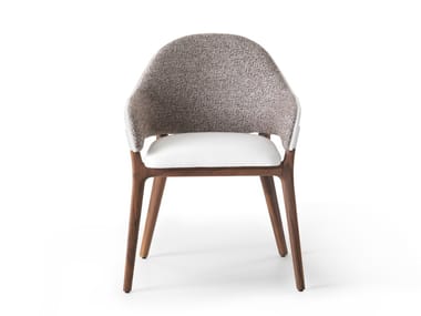 LIV - Upholstered chair with armrests by I 4 Mariani