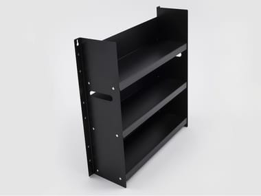 LIVORNO 60 - Open painted metal bookcase by Danese Milano