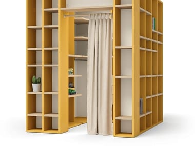 LOOP SYSTEM - Fabric curtain by Nidi