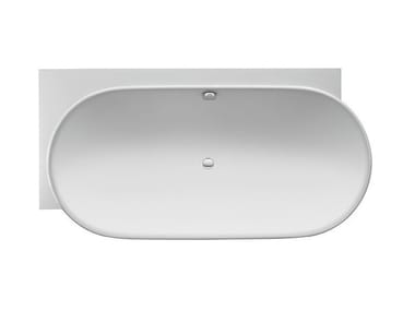 LUV - Corner oval bathtub by Duravit