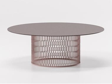 MESH - Aluminium garden side table by Kettal