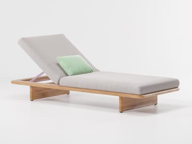 MESH - Recliner fabric sun lounger by Kettal