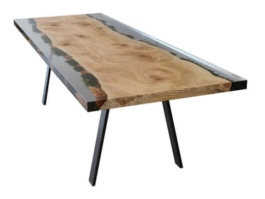 MOSS SINGLE PLANK - Rectangular dining table by alcarol