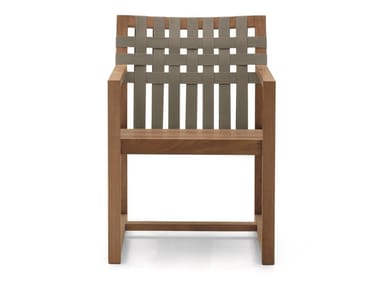 NETWORK 159 - Teak garden chair with armrests by RODA
