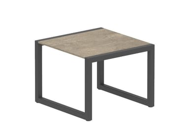 NINIX - Sled base square garden side table by Royal Botania