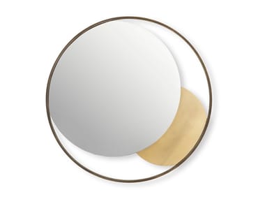 CIRCE - Framed wall-mounted steel mirror by Cantori