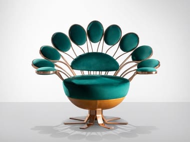 PAVONE - Upholstered fabric armchair by Visionnaire