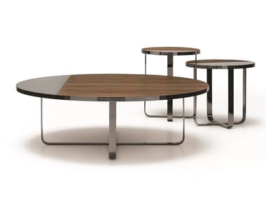 PRINCIPE MP.1020 - Round walnut coffee table by Arte Brotto